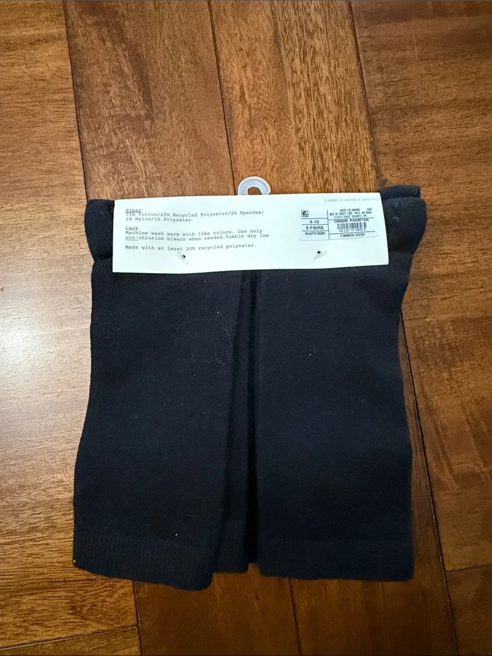 a new day Black Crew Socks - 6 Pack
